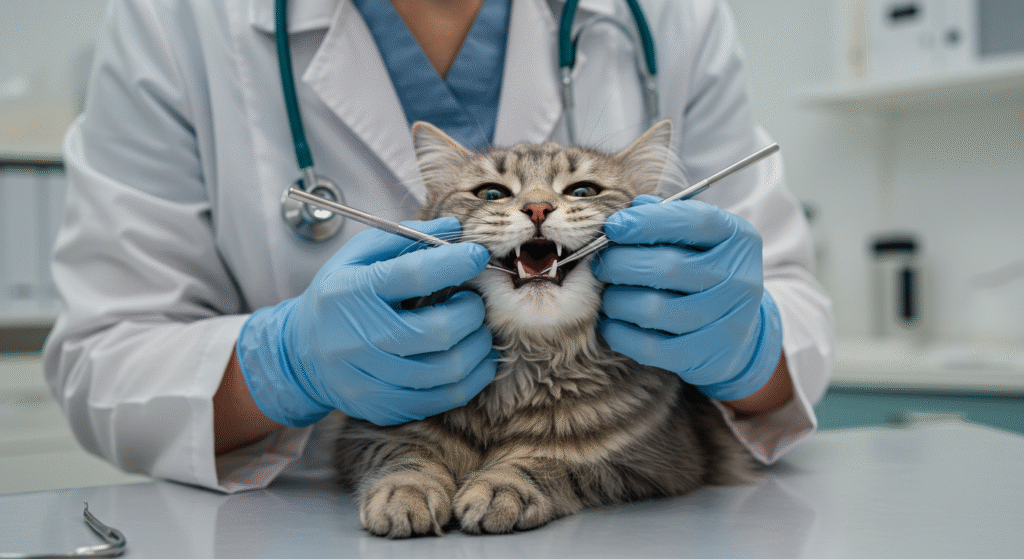 saúde bucal dos gatos